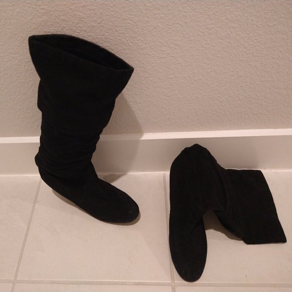 Nine West Suede Slouch Boots